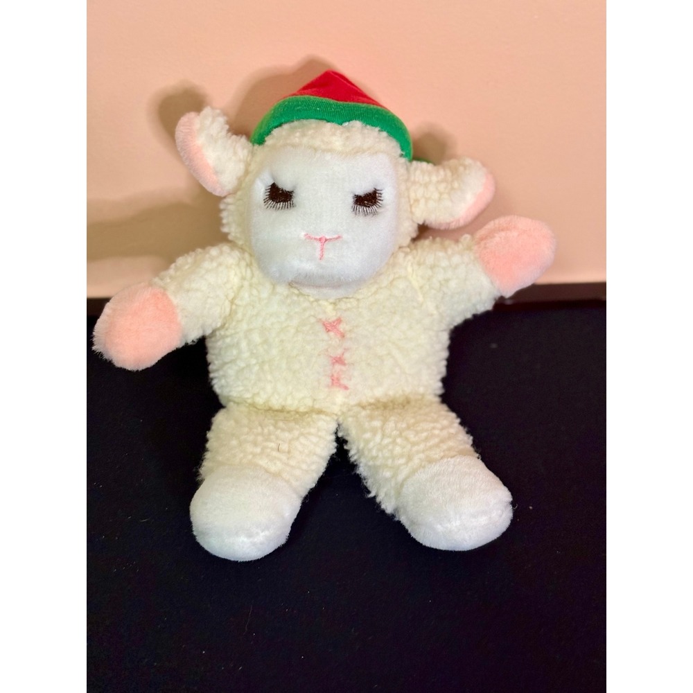 Vintage 1991 Avon Lamb Chop Shari Lewis Hand Puppet Plush Christmas Sheep 10"